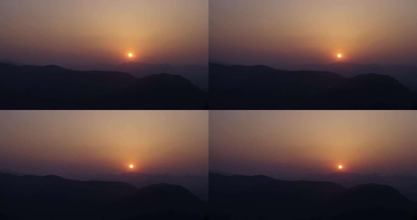 太阳落山延时摄影