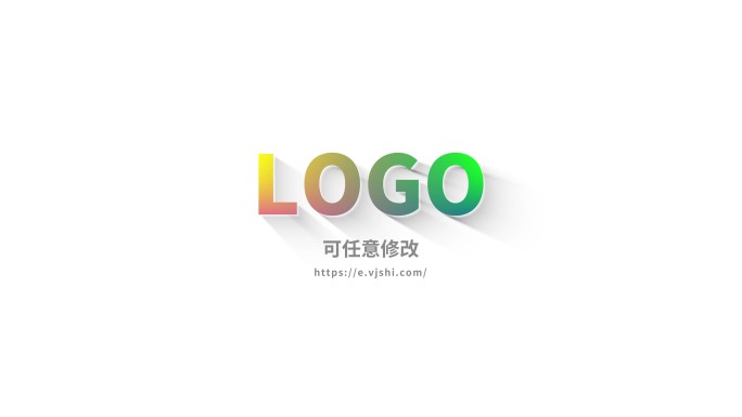 4k极简立体液态logo演绎片头动画展示