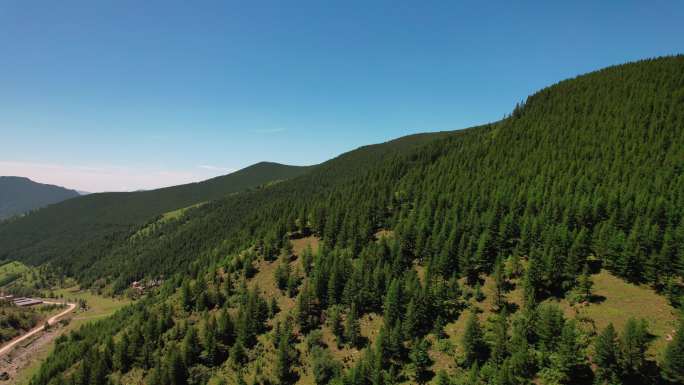 山林山脉风光航拍