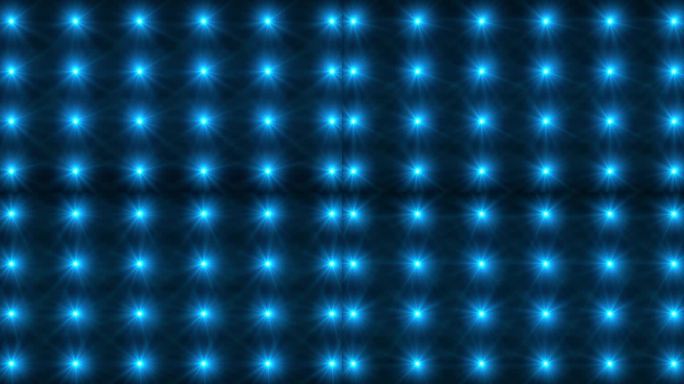 蓝色闪光的闪光无缝图案在黑暗的背景。电影般的发光温暖的手电筒背景。4K循环视频