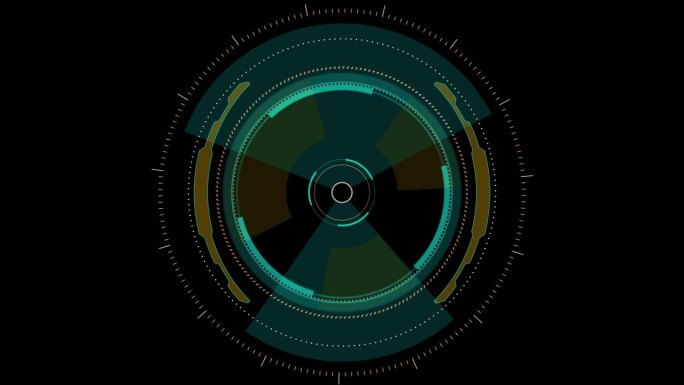 HUD圆形界面，高科技未来显示，全息图按钮，加载，目标，高科技概念元素与alpha通道。