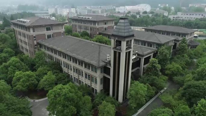 浙江工业大学屏峰校区航拍空镜2