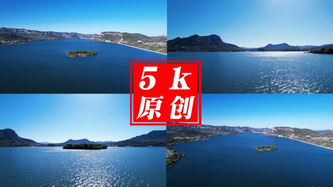 5k航拍 卧虎山水库