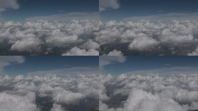云海 壮观云层 航空乘客视角 飞机上的云