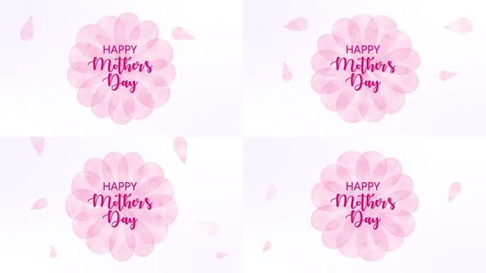 采购产品母亲节快乐，粉红色的春天花朵设计贺卡，广告，横幅，传单和传单。动画插图绘画，母亲节的概念，设