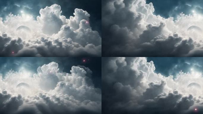 宽屏6K云层意境抽象背景循环