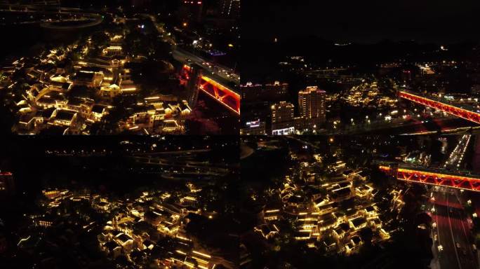 重庆南滨路龙门浩下浩里夜景