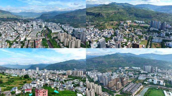 丽江华坪县航拍