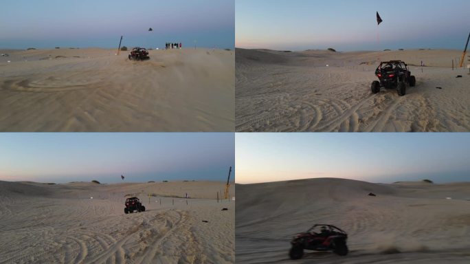 沙漠玩车航拍