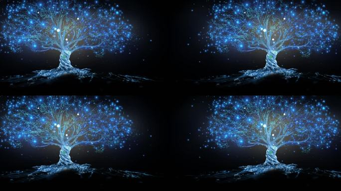 唯美科幻粒子树