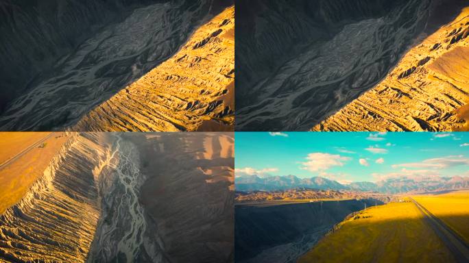 安集海大峡谷唯美日出航拍【4K】