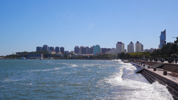 海岸 海浪 涨潮 海水 浪花 海水涨潮