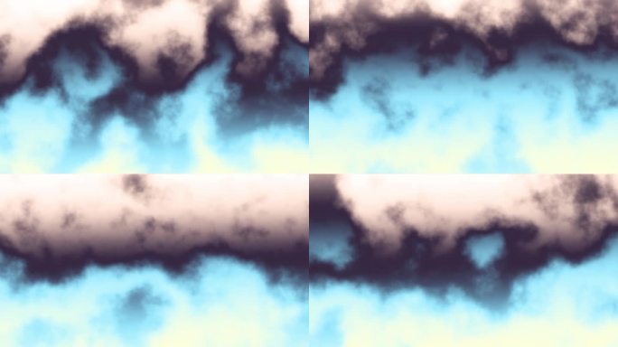 无缝抽象波浪背景循环播放。4k无缝云背景