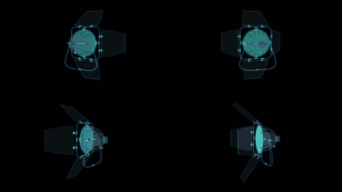 LED灯实验室器材 试验仪器科幻透明网格