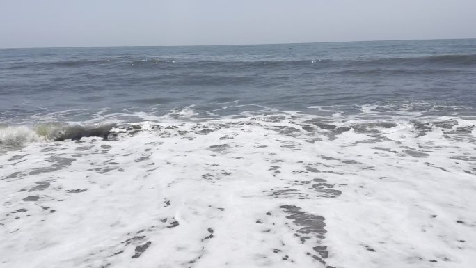 海浪浪花海边