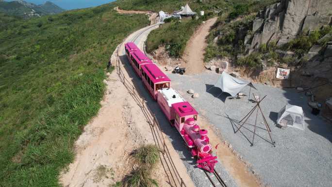 台州温岭石塘观沧海云梦之野营地观光小火车