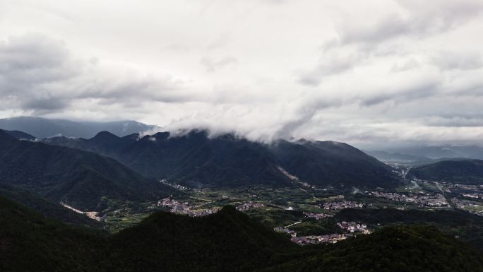 浙江台州国清寺航拍