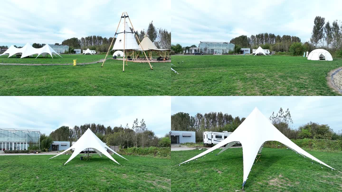 草坪 露营 户外团建 帐篷