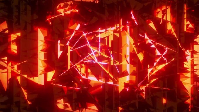 能量抽象火焰红色循环叠加背景3d渲染。舞蹈火形成在波流无缝循环，vj循环能量迪斯科波和模拟地狱夜总会