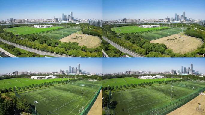 4k原素材-上海前滩体育公园