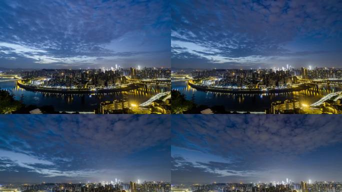 实拍重庆江北夜景