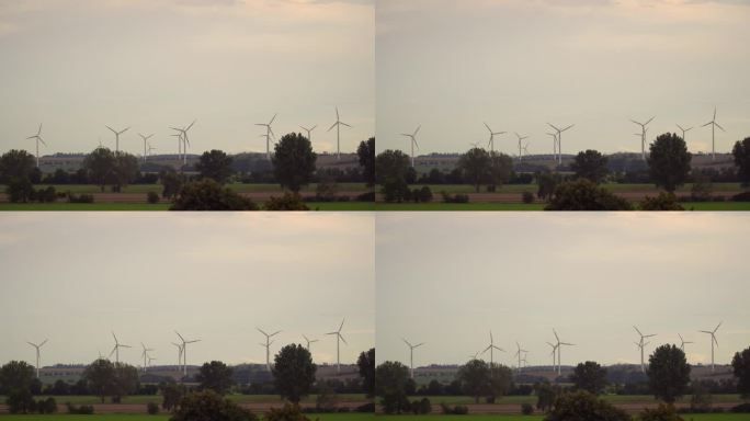 德国的风力涡轮机风车生态再生清洁低碳碳中