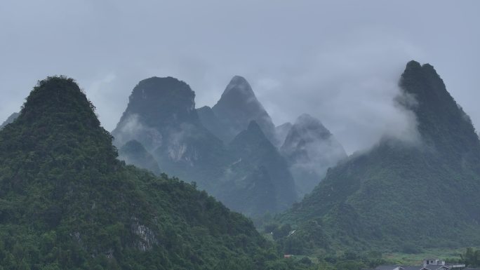 中国广西省桂林市阳朔县兴坪古镇