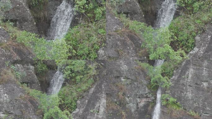 流泉飞瀑溶洞瀑布悬崖峭壁山泉水飞流直下