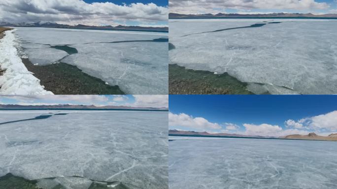 西藏 日喀则 冰湖