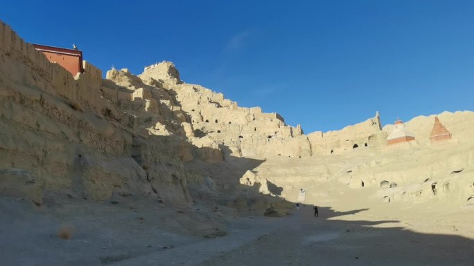 西藏 山丘 寺院 古格王国遗址