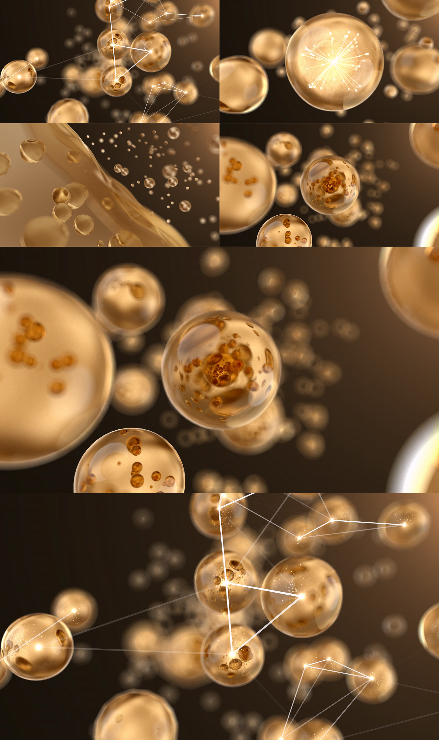 化妆品金色分子细胞修复