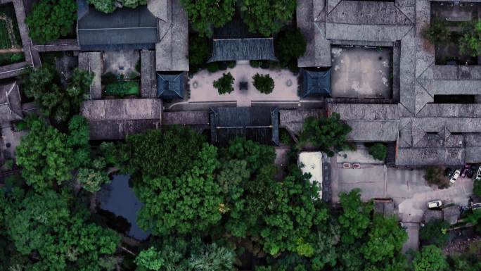 浙江台州国清寺航拍