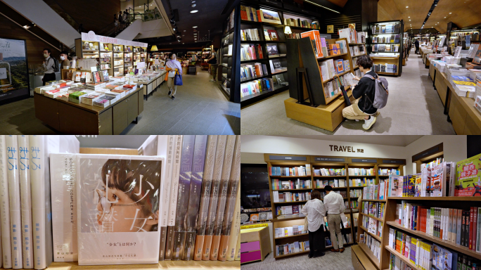 香港铜锣湾诚品书店书籍阅读4k