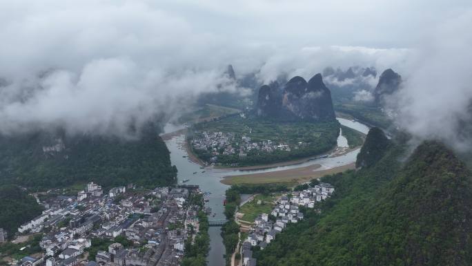 中国广西省桂林市阳朔县兴坪古镇