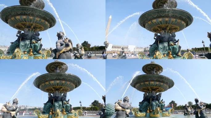 升格拍摄 协和广场喷泉