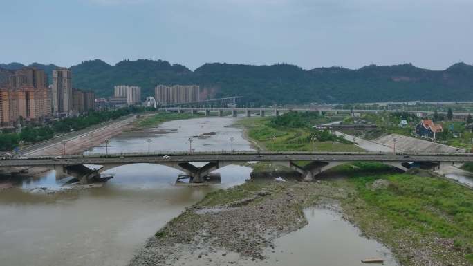 四川雅江市航拍