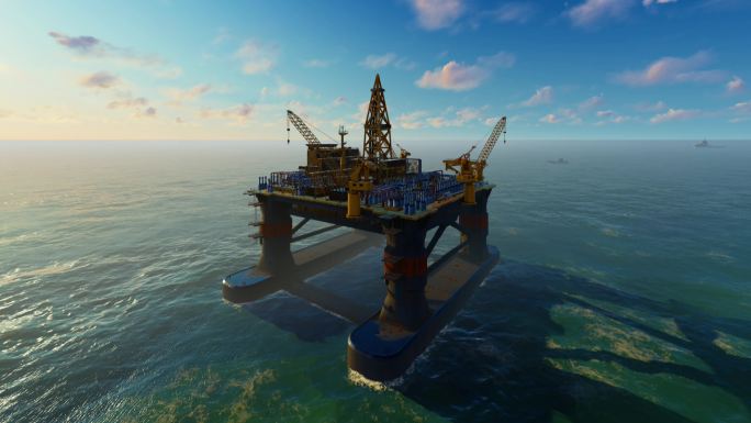 海上钻井平台石油开采
