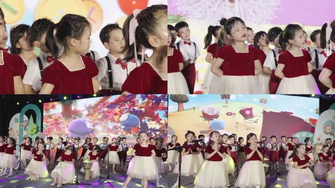 幼儿园合唱表演