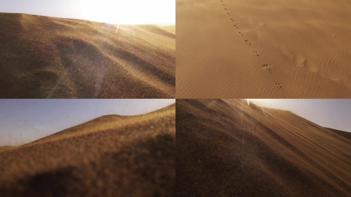 徒步爱好者沙漠中遇到沙尘暴 沙漠徒步探险