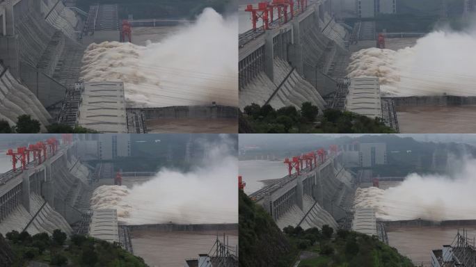 三峡大坝泄洪03