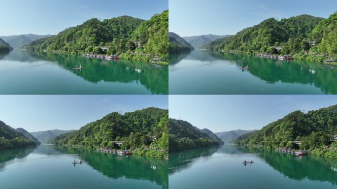 湖南资兴市东江湖景区航拍4k