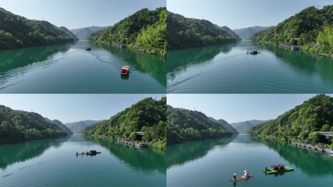 湖南资兴市东江湖景区航拍4k