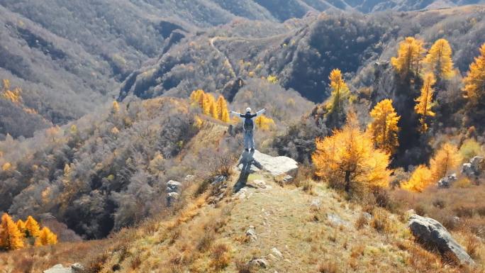 登山攀登男子爬山