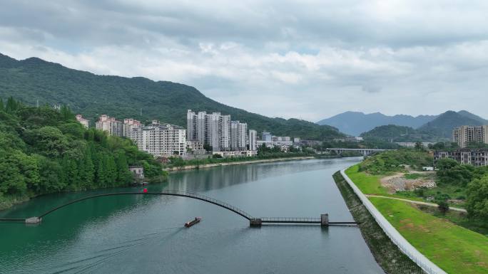 湖南资兴市东江湖景区航拍4k