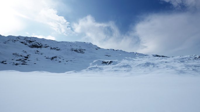 4k雪山滑雪山脉穿梭①