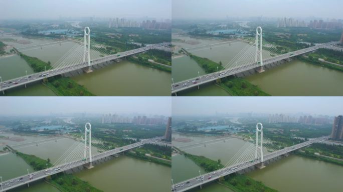 陕西渭河无人机航拍