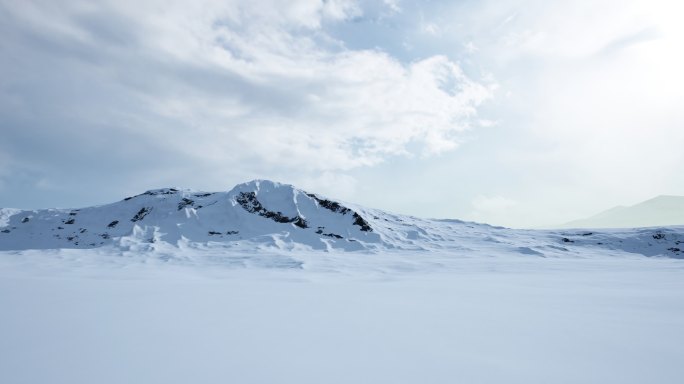 4k雪山滑雪山脉穿梭③