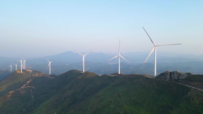 风车山风力发电绿色清洁能源 衡东鸡公岩