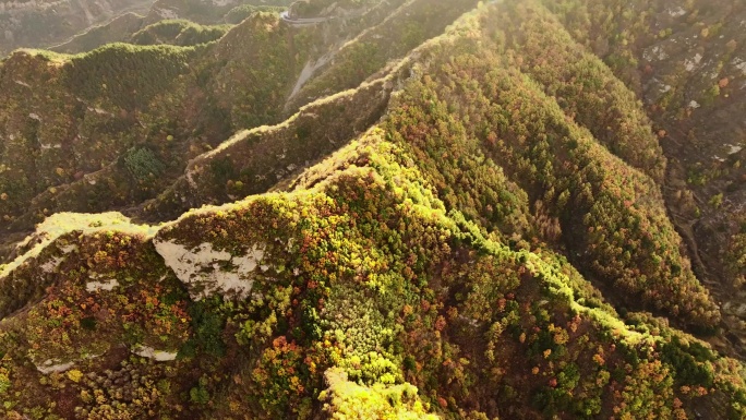 秋天山脉风景