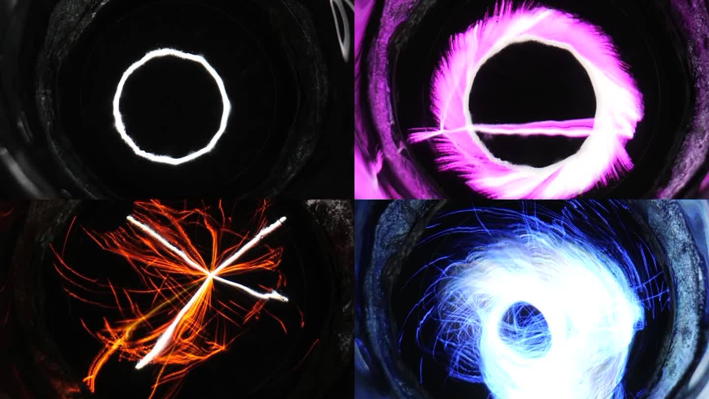 几十组特效黑洞光子粒子素材